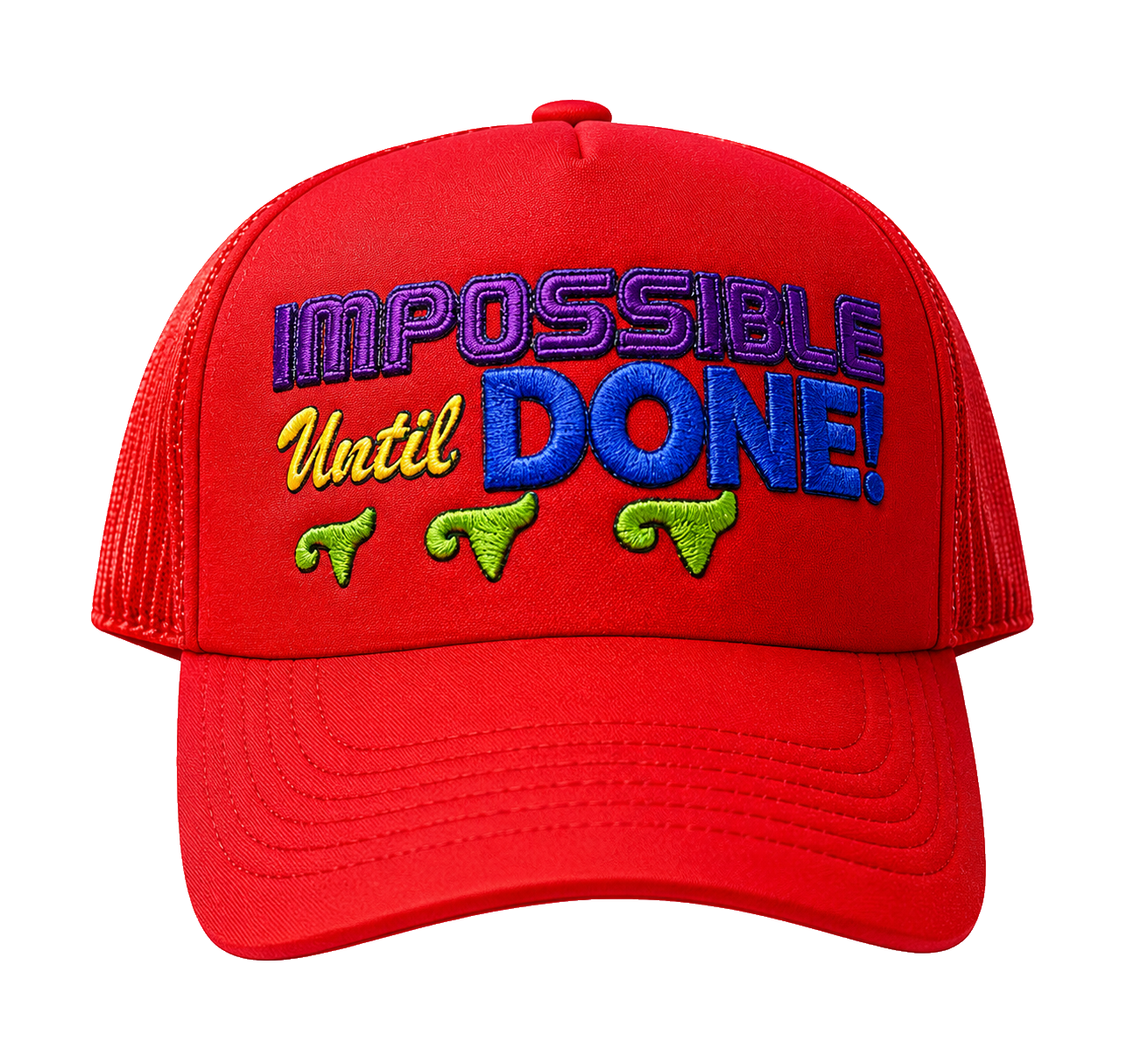 IMPOSSIBLE UNTIL DONE
Trucker Hats